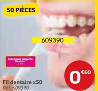Gifi Fil dentaire x50 Réf. 609390 offre