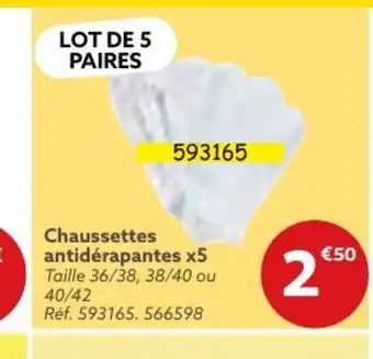 Gifi Chaussettes antidérapantes offre