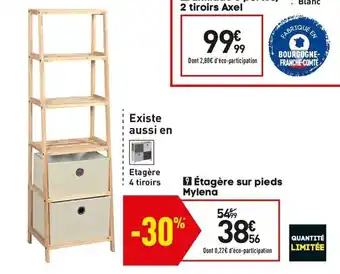 Conforama Étagère sur pieds mylena offre