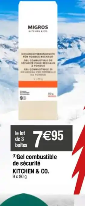 Migros Gel combustible de sécurité KITCHEN & CO offre