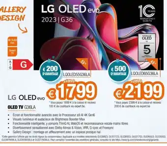 Expert OLED TV G36LA offre