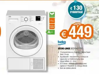 Expert SÈCHE-LINGE BEDF8421TXO offre