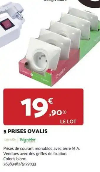 Bricomarché 5 PRISES OVALIS offre