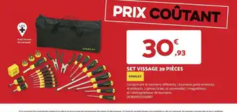 SET VISSAGE 39 PIÈCES
