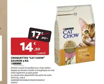 CROQUETTES "CAT CHOW" SAUMON 3 KG