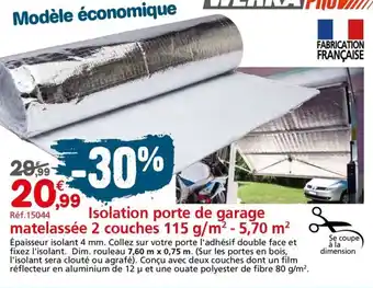 Provence Outillage Isolation porte de garage offre