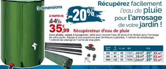 Provence Outillage Récupérez d'eau de pluie offre