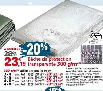 Provence Outillage Bâche de protection offre