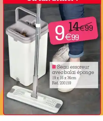 Kandy Seau essoreur avec balai éponge offre