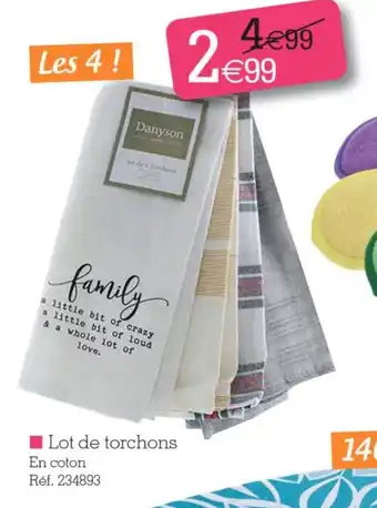 Kandy Lot de torchons offre