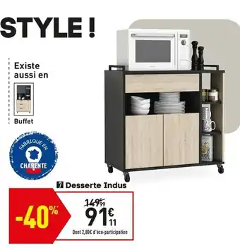Conforama Desserte indus offre