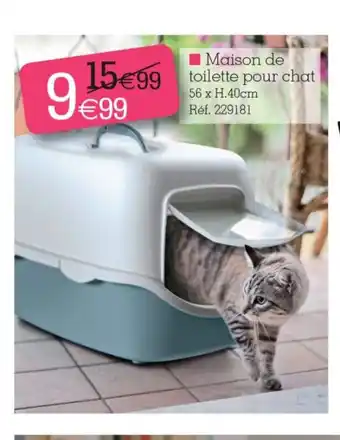 Kandy Maison de toilette pour chat offre