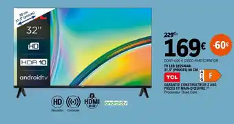 E.Leclerc TV LED 32S5404A offre