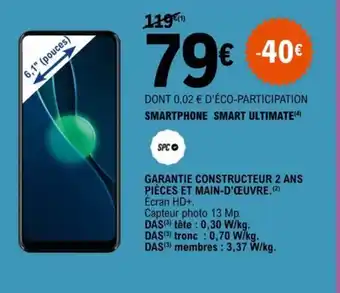 E.Leclerc SMARTPHONE SMART ULTIMATE(4) offre