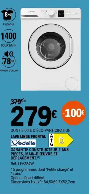 E.Leclerc LAVE LINGE FRONTAL offre