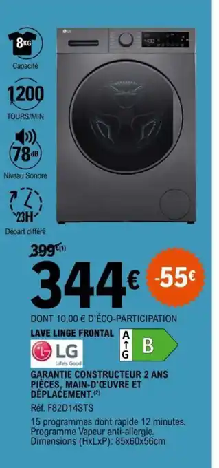 E.Leclerc LAVE LINGE FRONTAL offre