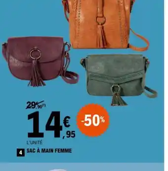 E.Leclerc L'UNITÉ 4 SAC À MAIN FEMME offre