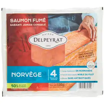 Carrefour Market Delpeyrat saumon fumé offre