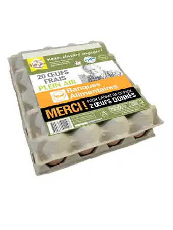 Carrefour Market L'oeuf de nos villages œufs frais plein air offre