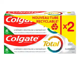 Carrefour Market Colgate dentifrice total défense 24h offre