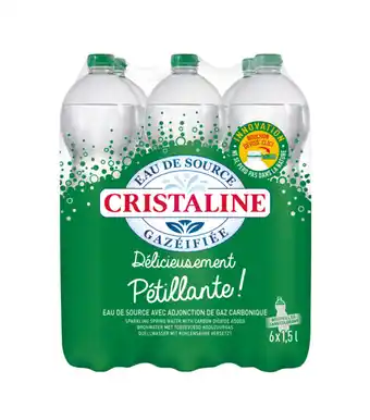 Carrefour Market Cristaline eau de source gazéifiée offre