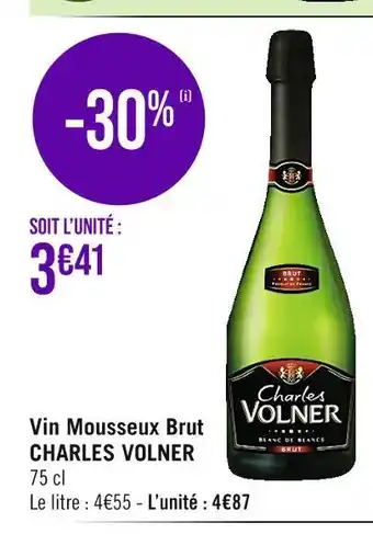 Casino Supermarchés Charles volner vin mousseux brut offre