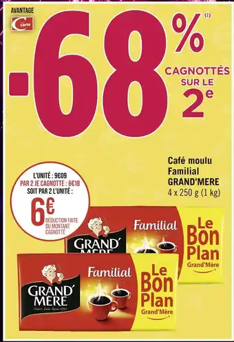 Casino Supermarchés Grand’mere café moulu familial offre
