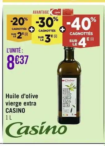 Casino Supermarchés Casino huile d’olive vierge extra offre