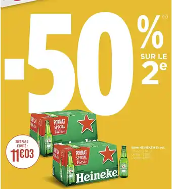 Casino Supermarchés Heineken bière 5% vol offre