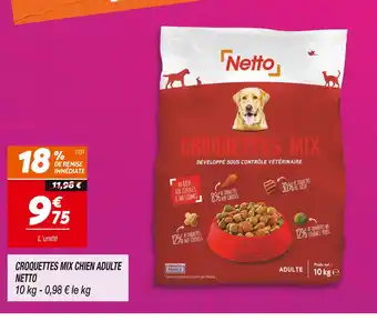Netto Netto croquettes mix chien adulte offre