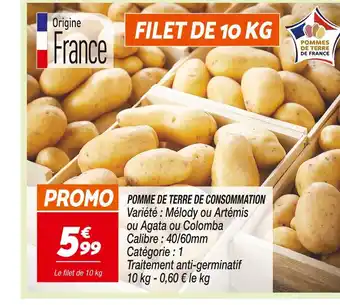 Netto Pomme de terre de consommation offre