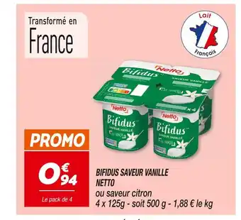 Netto Netto bifidus saveur vanille offre