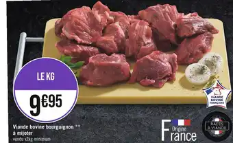 Casino Supermarchés Races à viande viande bovine bourguignon à mijoter offre