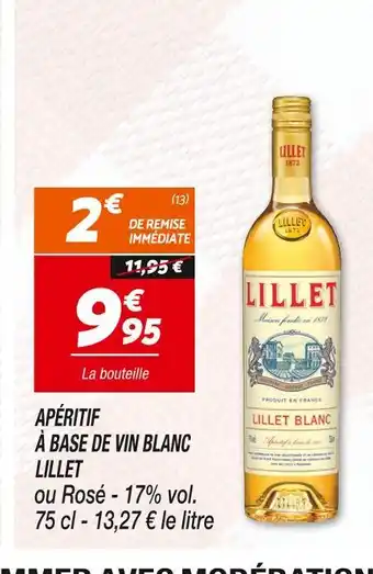 Netto Lillet apéritif à base de vin blanc offre