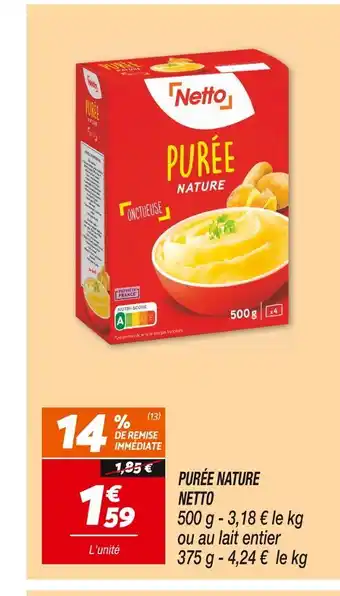Netto Netto purée nature offre