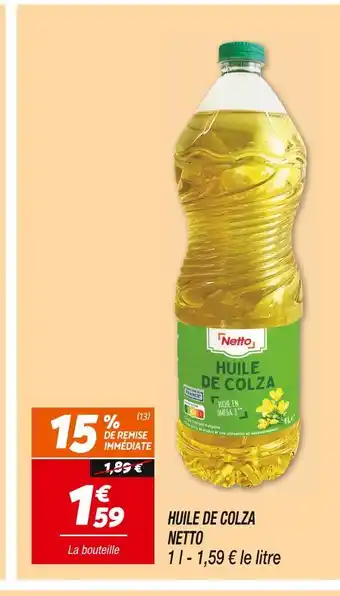 Netto Netto huile de colza offre