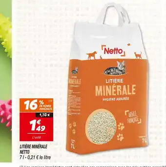 Netto Netto litière minérale offre