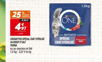 Netto Purina croquettes spécial chat stérilisé au boeuf et blé offre