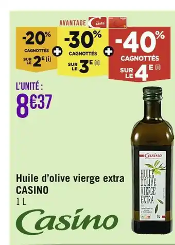 Casino Supermarchés Casino huile d’olive vierge extra offre