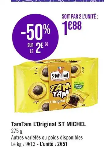 Casino Supermarchés St michel tamtam l’original offre