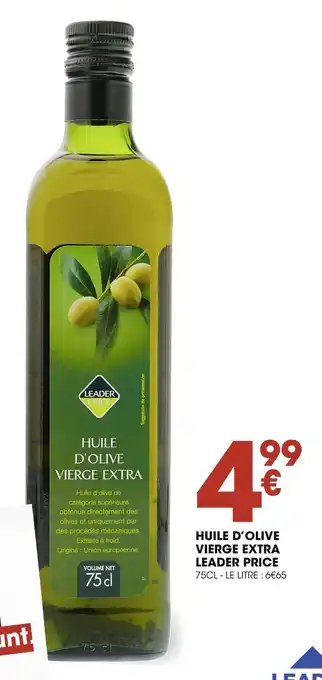 Casino Supermarchés Leader pricelea huile d’olive vierge extra offre