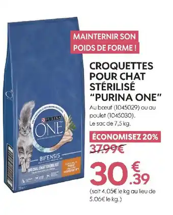 Truffaut Purina one croquettes pour chat stérilisé offre