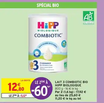 Hipp biologique lait 3 combiotic bio