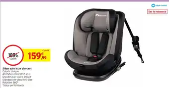Intermarché Bébéconfort siège auto isize pivotant offre