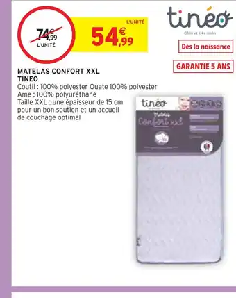 Intermarché Tineo matelas confort xxl offre