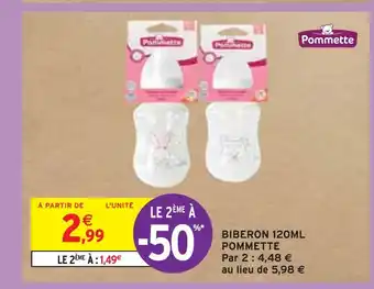 Intermarché Pommette biberon 120ml offre