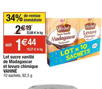 Cora x Carrefour Vahiné lot sucre vanillé de madagascar et levure chimique offre