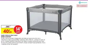 Intermarché Bébé confort parc circus gray mist offre