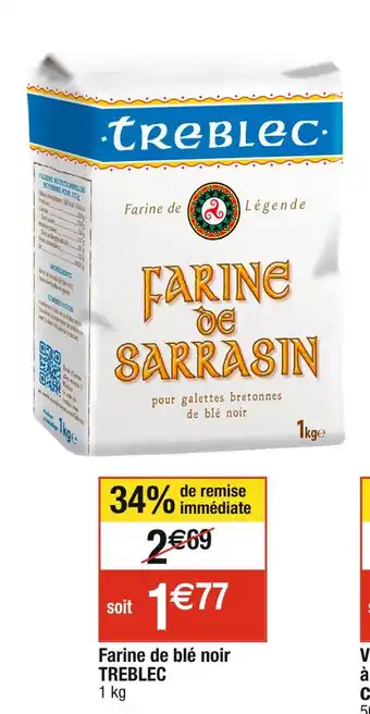 Cora x Carrefour Treblec farine de blé noir offre