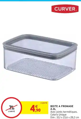 Intermarché Curver boite a fromage 2.3l offre